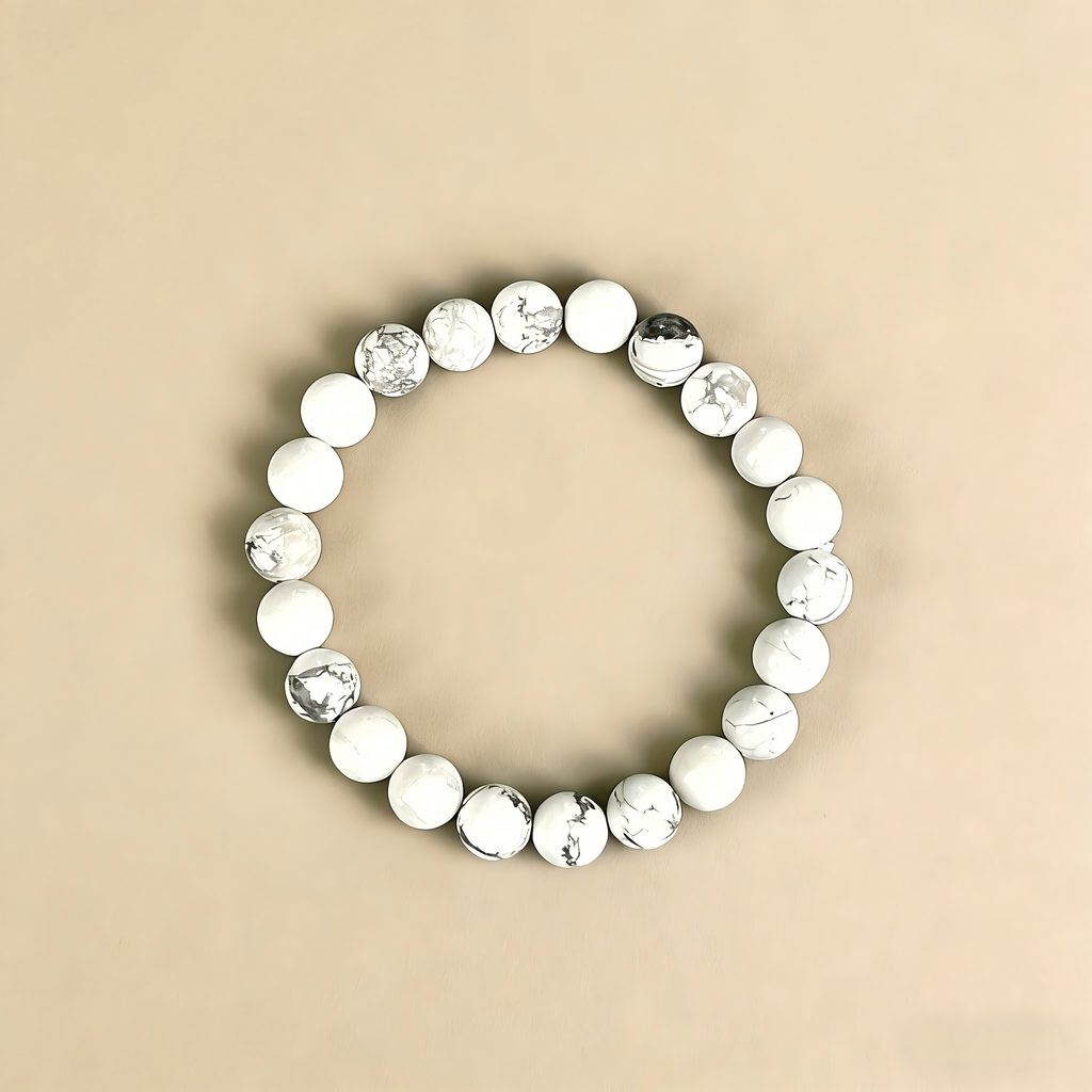Howlite  Beaded Bracelet