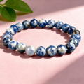 Blue Spot Jasper  Beaded Bracelet