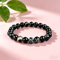 Black Sardonyx  Beaded Bracelet