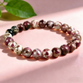 Pink Tourmaline  Beaded Bracelet