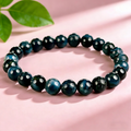 Blue Tiger Eye  Beaded Bracelet