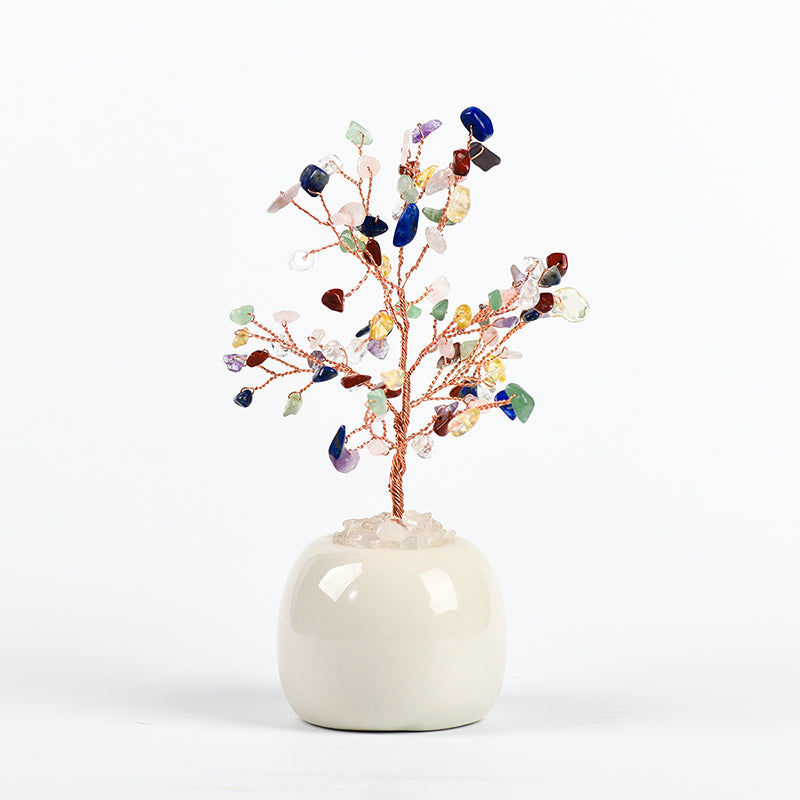 Apple Vase Crystal Tree