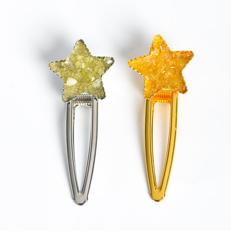 crystal star hairpin