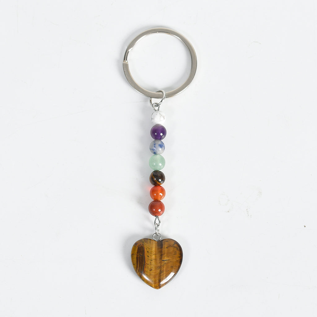 seven chakras keychain