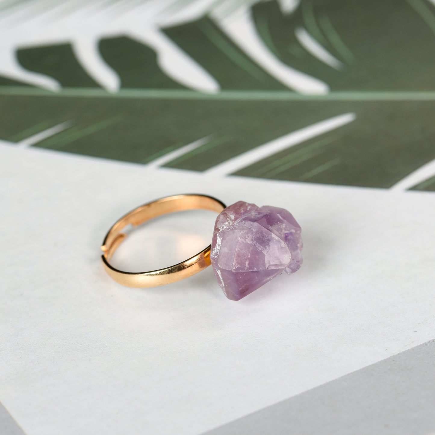 Amethyst Teeth Ring