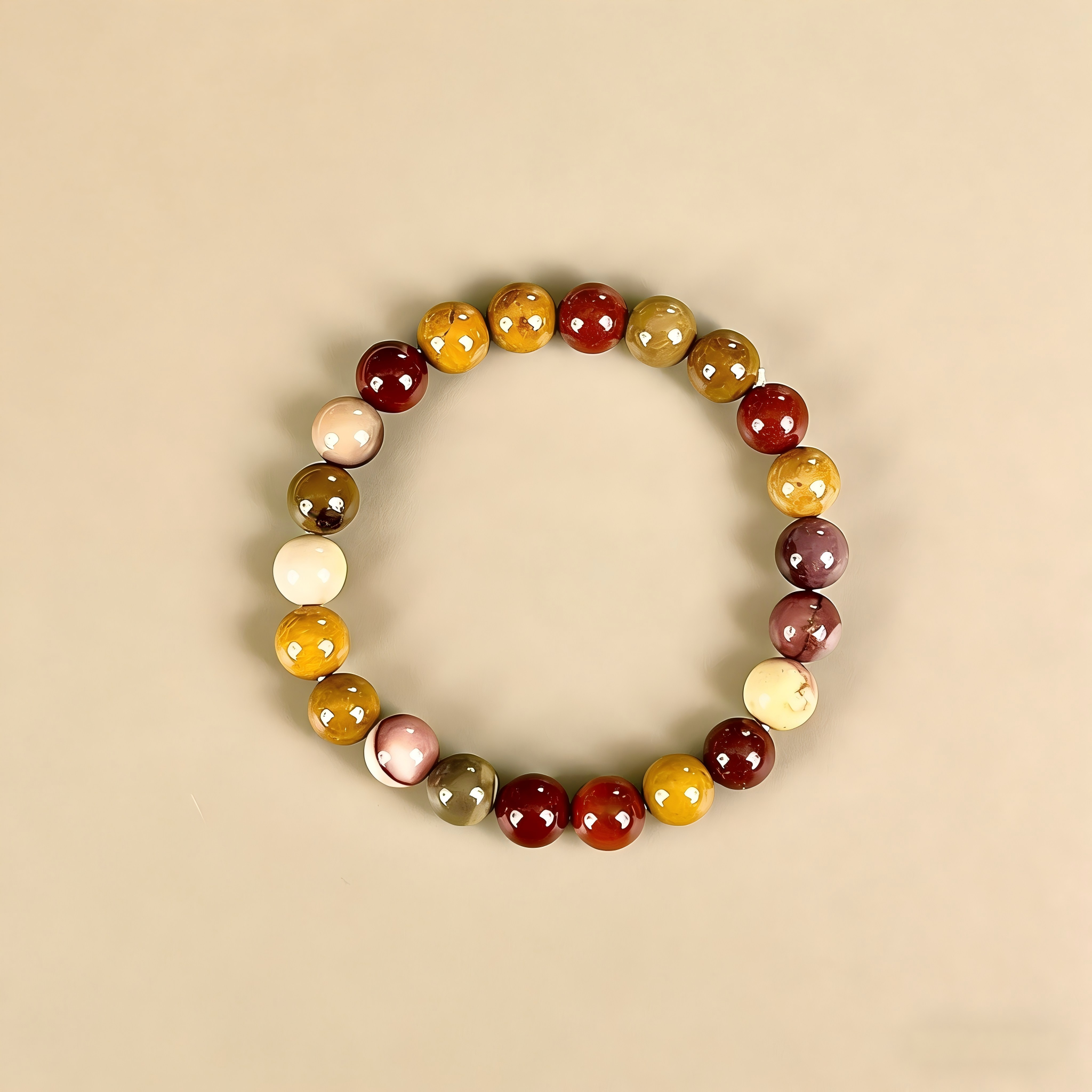 Mookaite Jasper  Beaded Bracelet