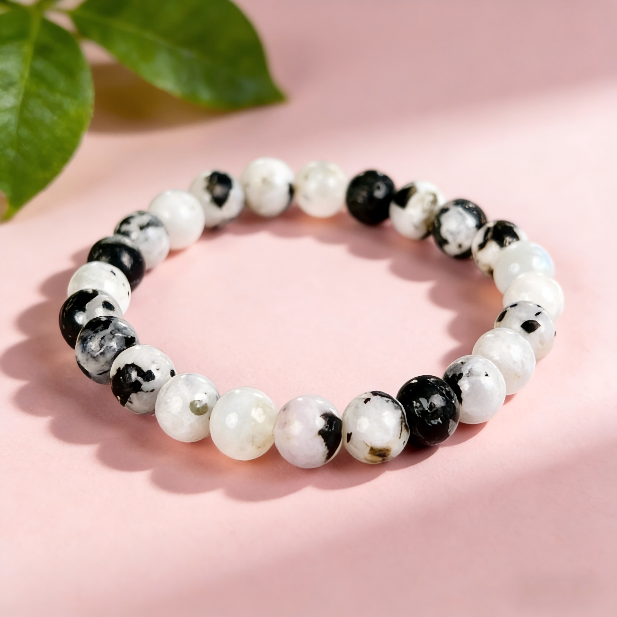 Black Tourmaline  Beaded Bracelet