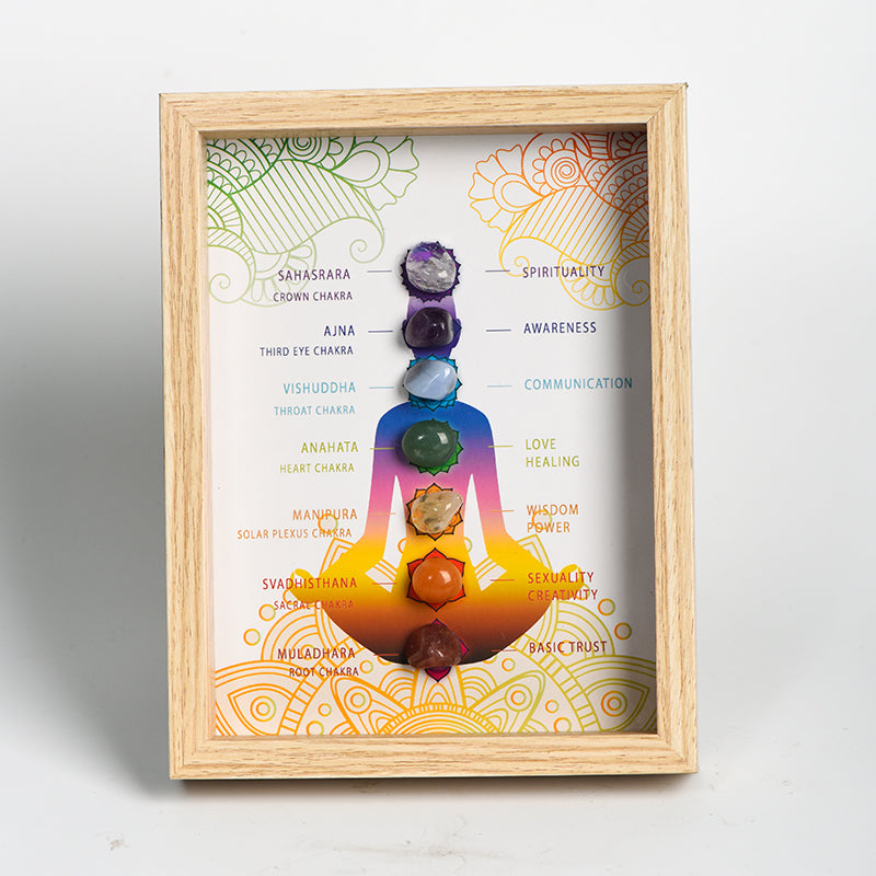 Seven Chakras Glowing Frame