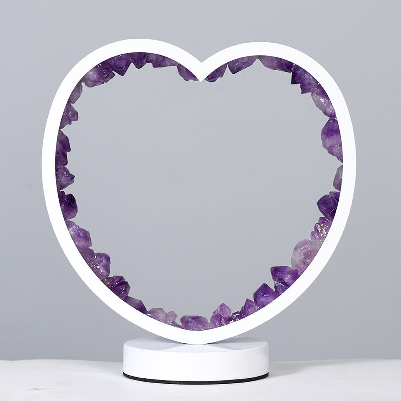 Round Heart Shaped Night Light