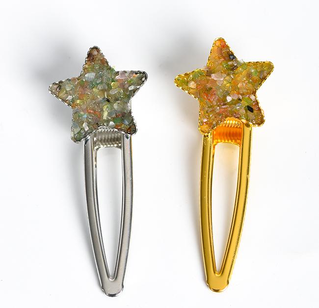 crystal star hairpin