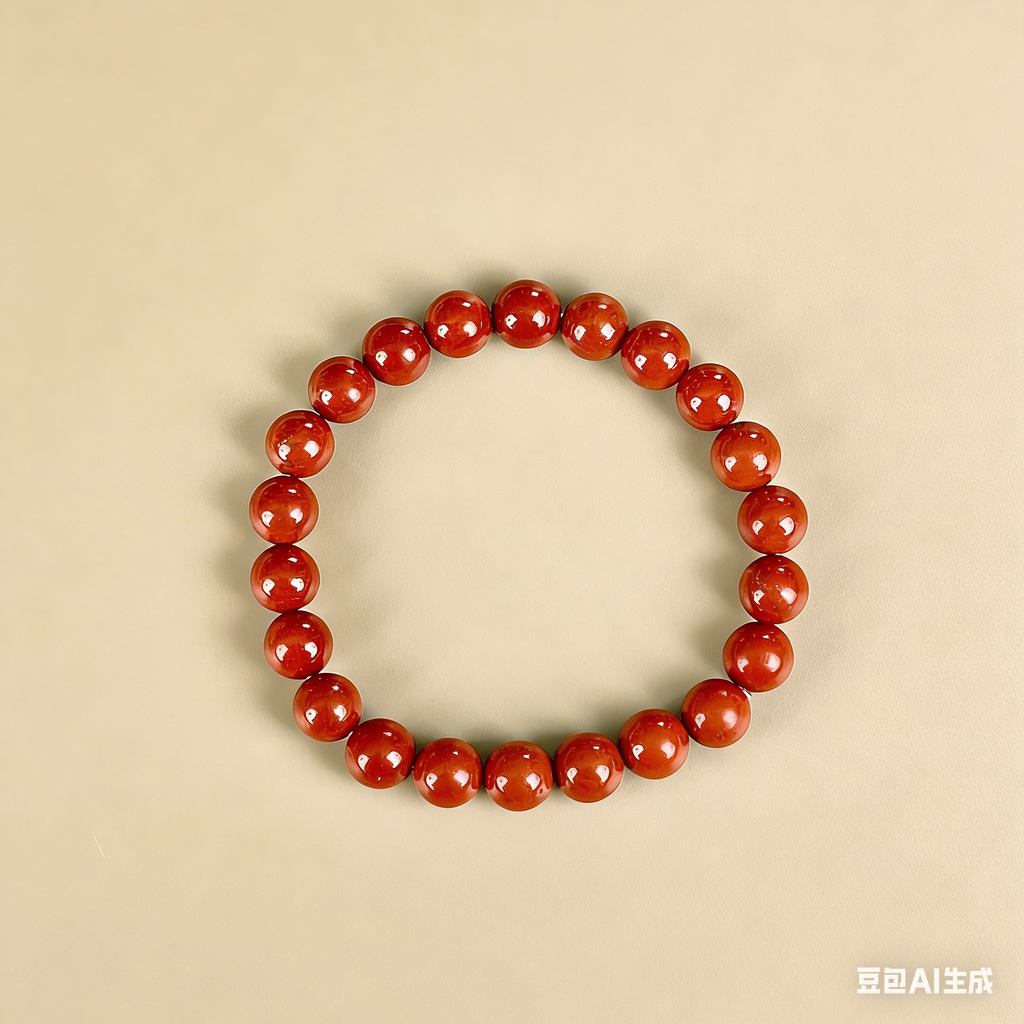 Red Jasper  Beaded Bracelet