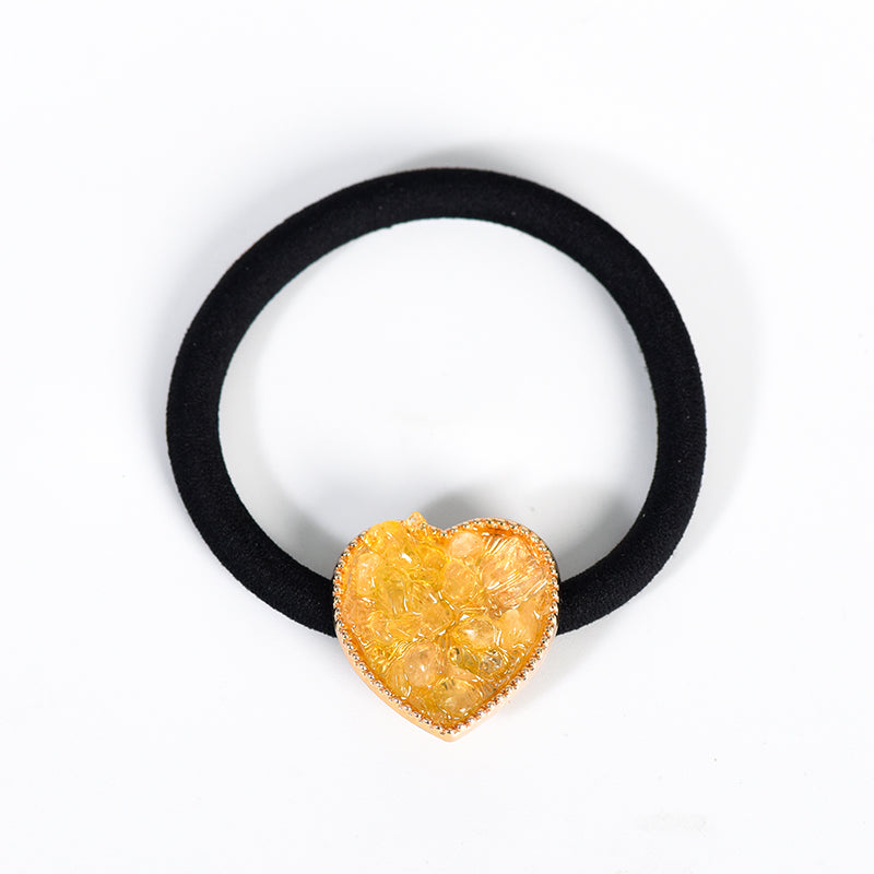 crystal Heart hair tie