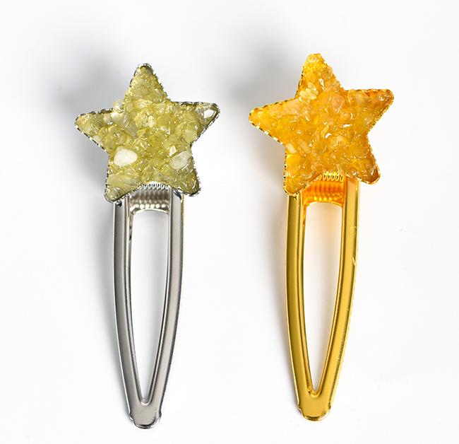 crystal star hairpin