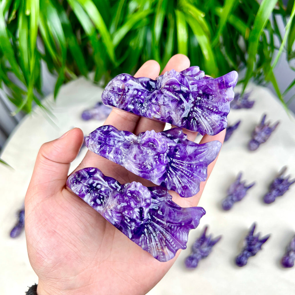 Dream Amethyst dragon skull