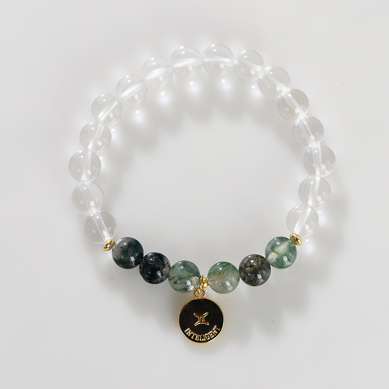 Clear Quartz Zodiac Bracelet