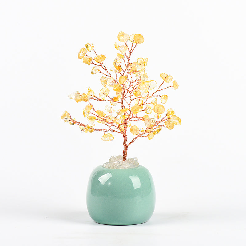 Apple Vase Crystal Tree