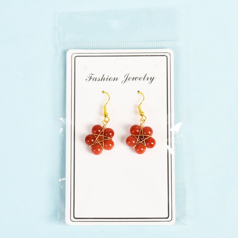 Bead Flower Earring