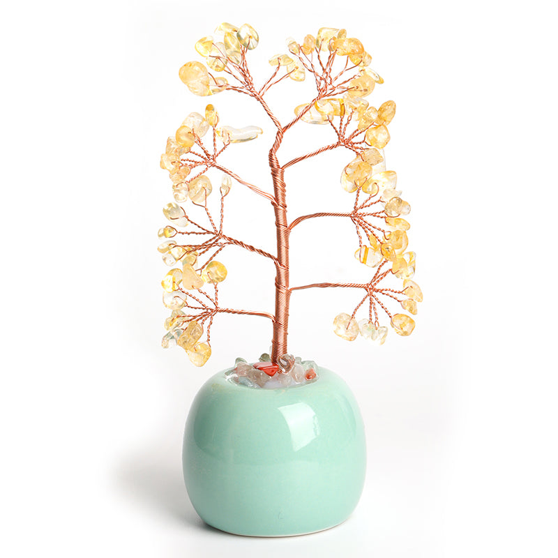 Apple Vase Crystal Tree