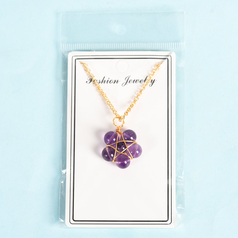 Five Star Flower Pendant