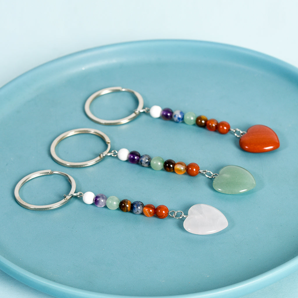 seven chakras keychain