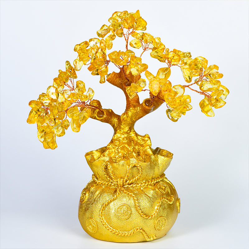 Money Bag Crystal Tree