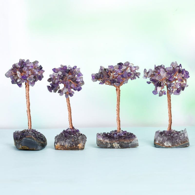 Amethyst Cluster Base Crystal Tree