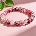Icey Rhodonite  Beaded Bracelet