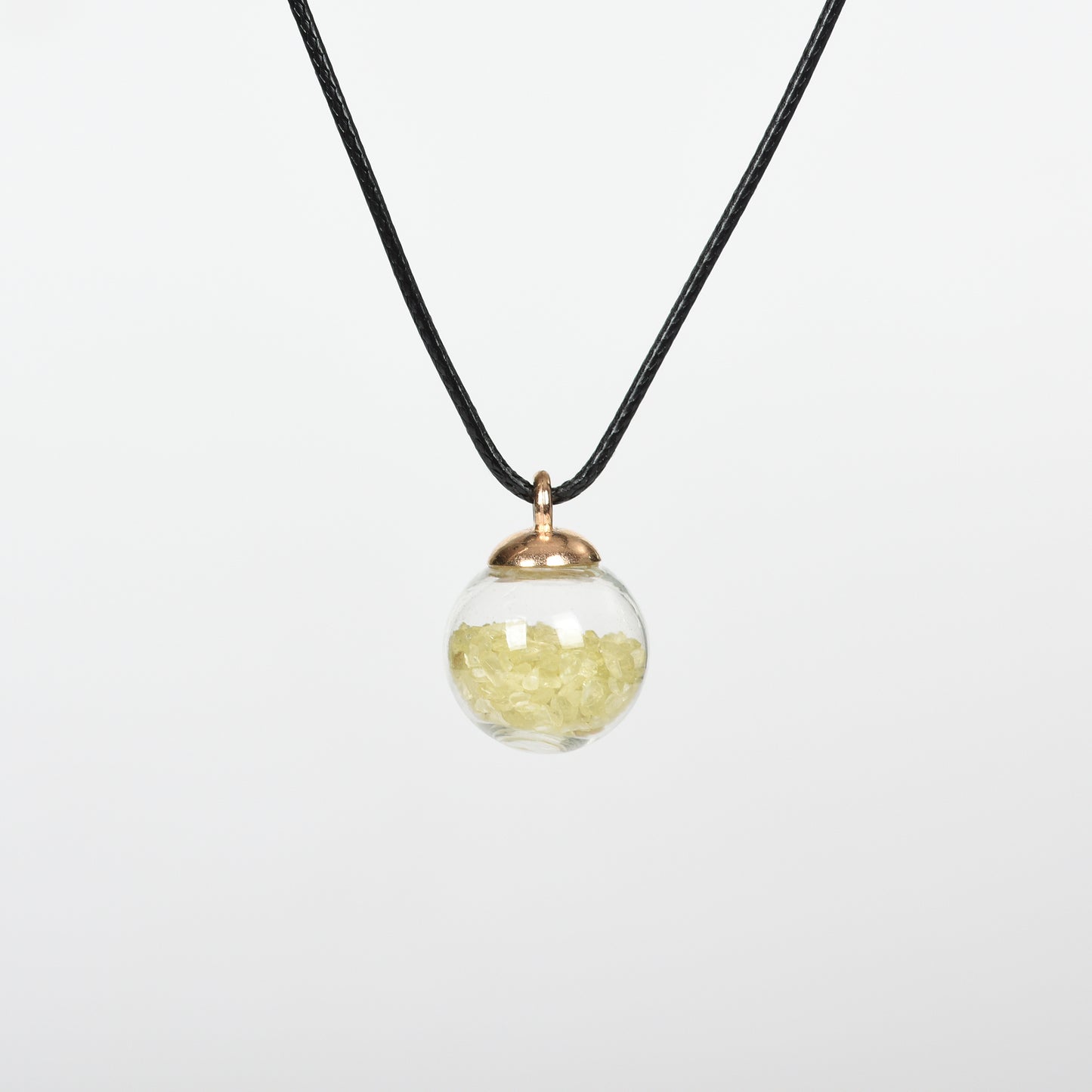 Chips in glass ball Pendant