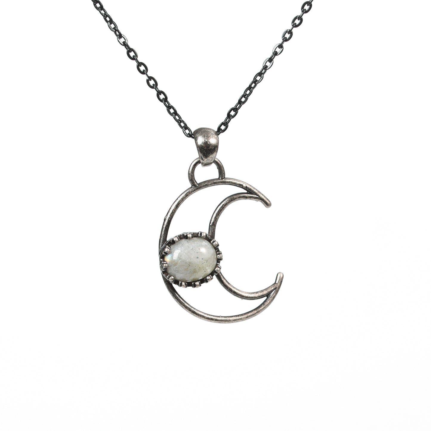 Oval Cut WIth Moon Pendant