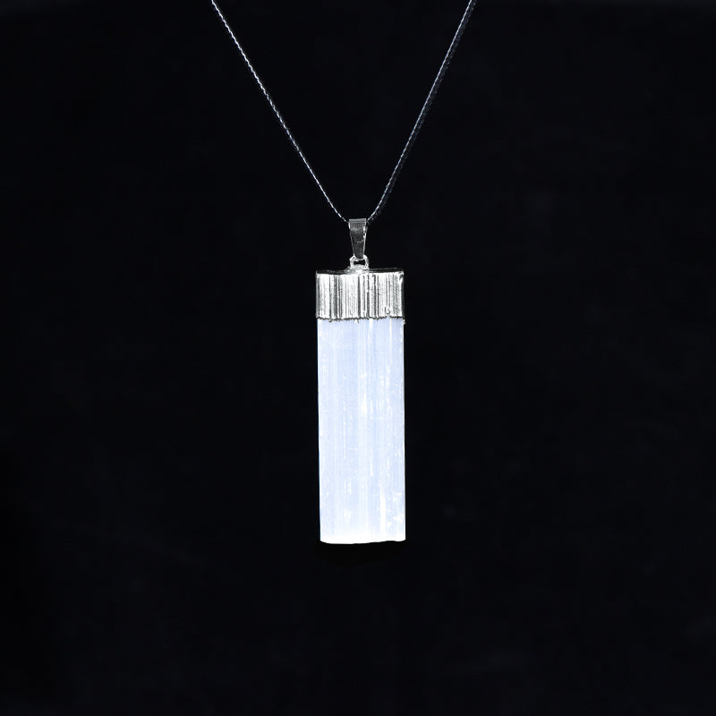 Gilded Selenite Pendant