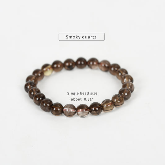 Smoky Quartz Bracelet 6mm 8mm 10 mm