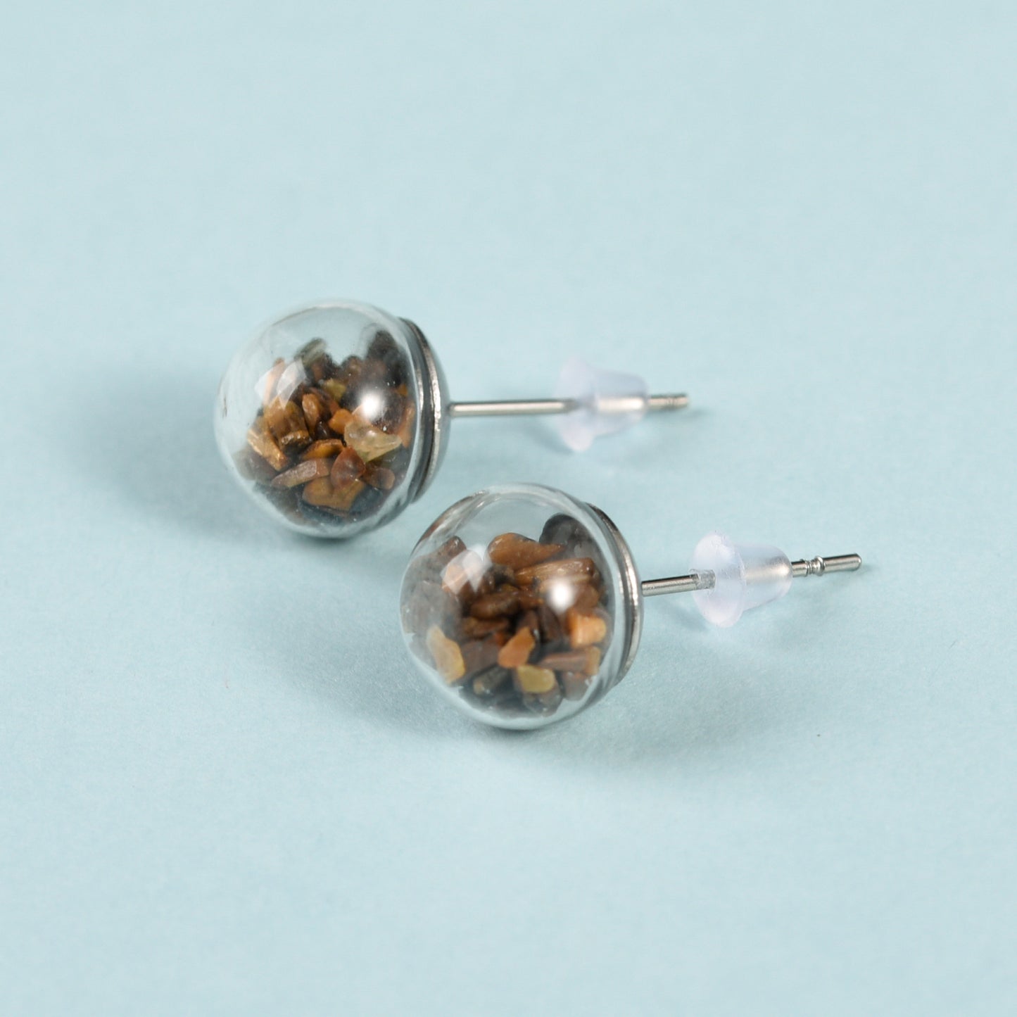 Chips Glass Ball Earrings