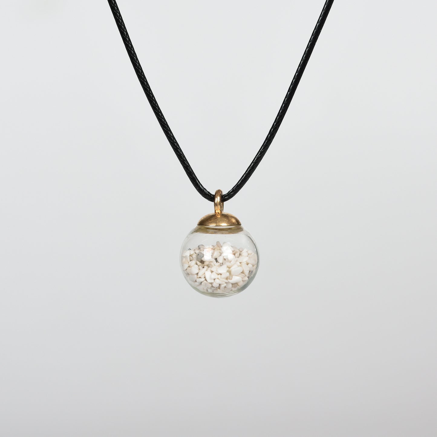 Chips in glass ball Pendant