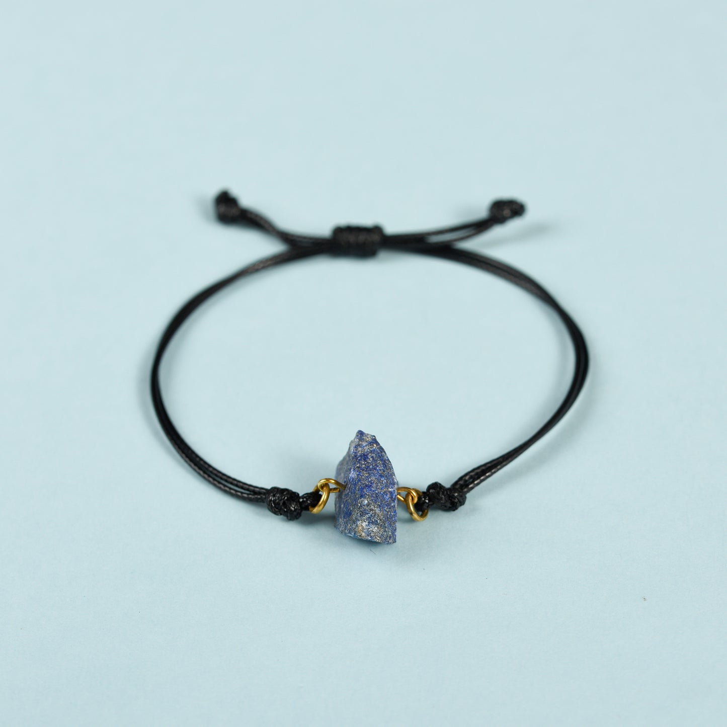 Raw Stone Bracelet (Leather Rope)