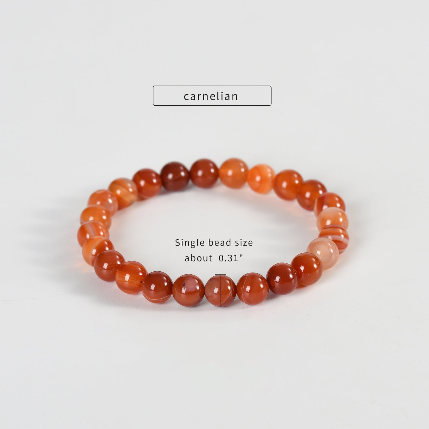 Carnelian Bracelet 6mm 8mm 10 mm