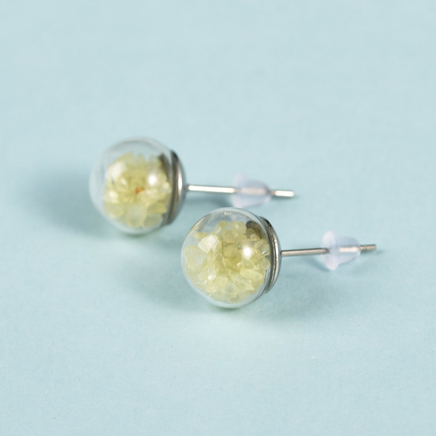 Chips Glass Ball Earrings