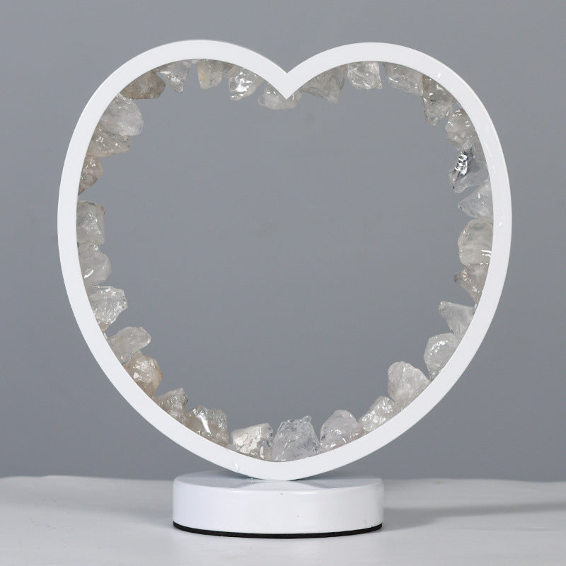 Round Heart Shaped Night Light