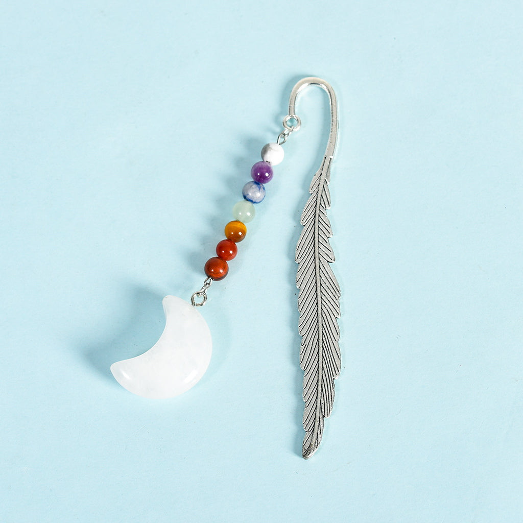 seven chakras Moon Feather Bookmark