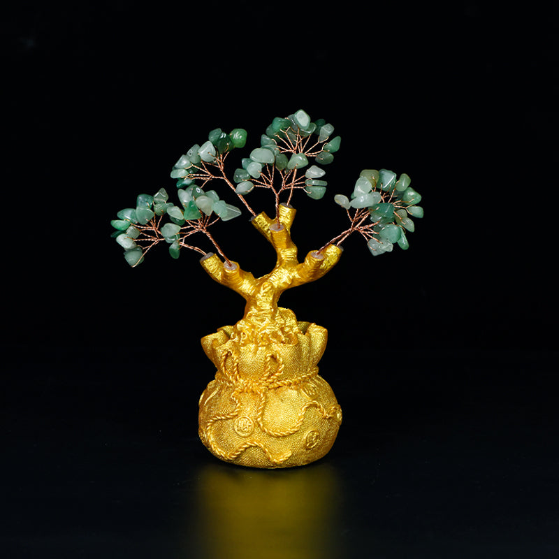 Money Bag Crystal Tree