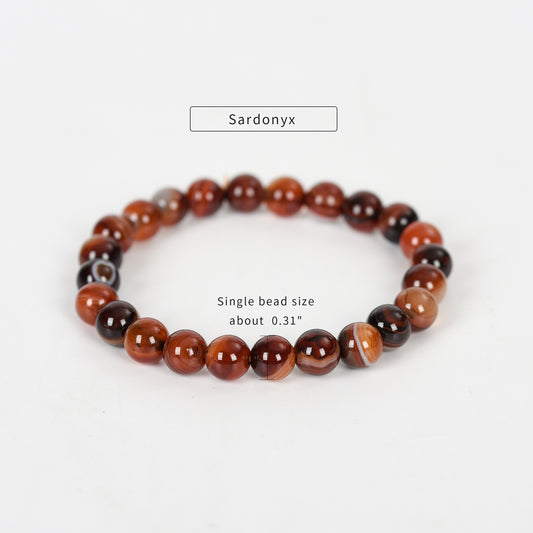 Sardonyx Bracelet 6mm 8mm 10 mm