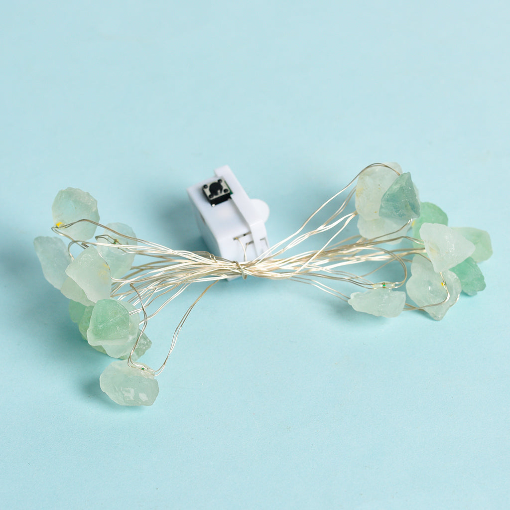 Crystal Raw Stone String LED Light