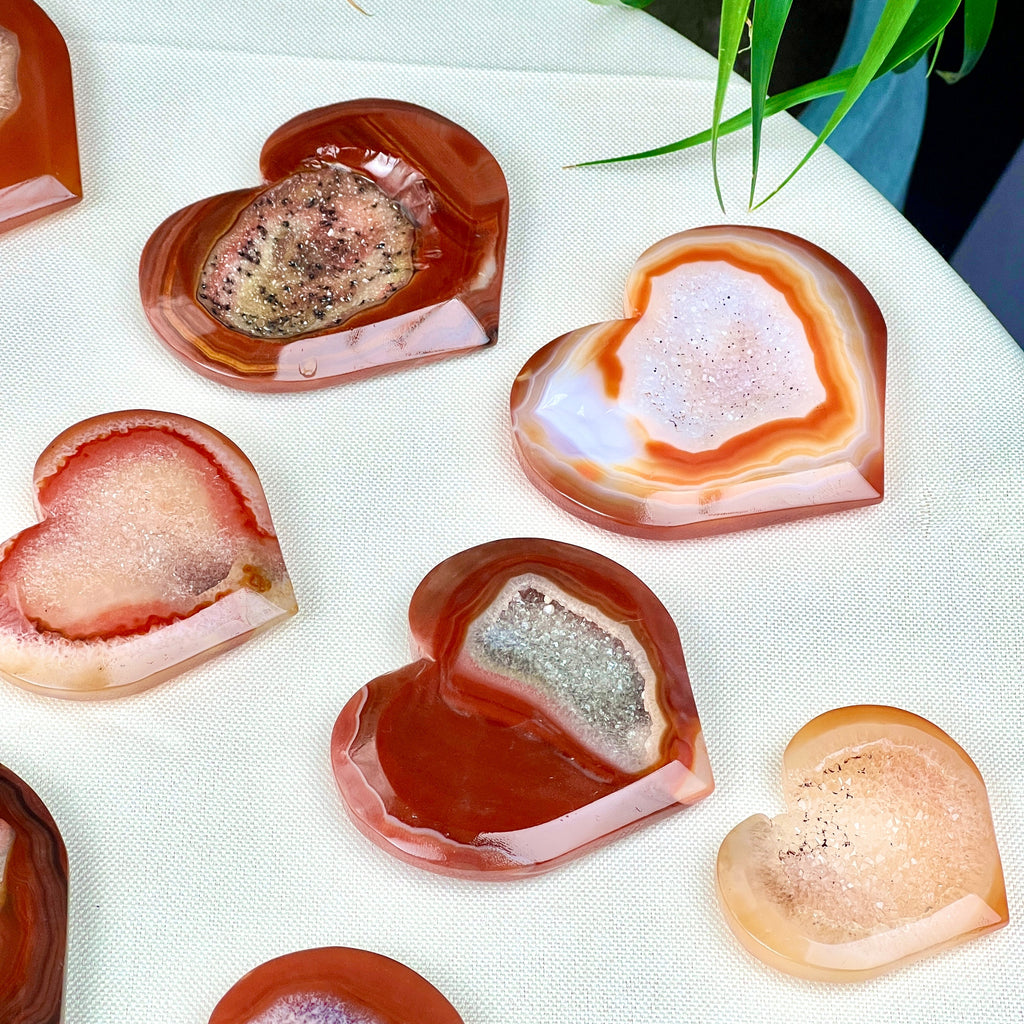 red carnelian heart