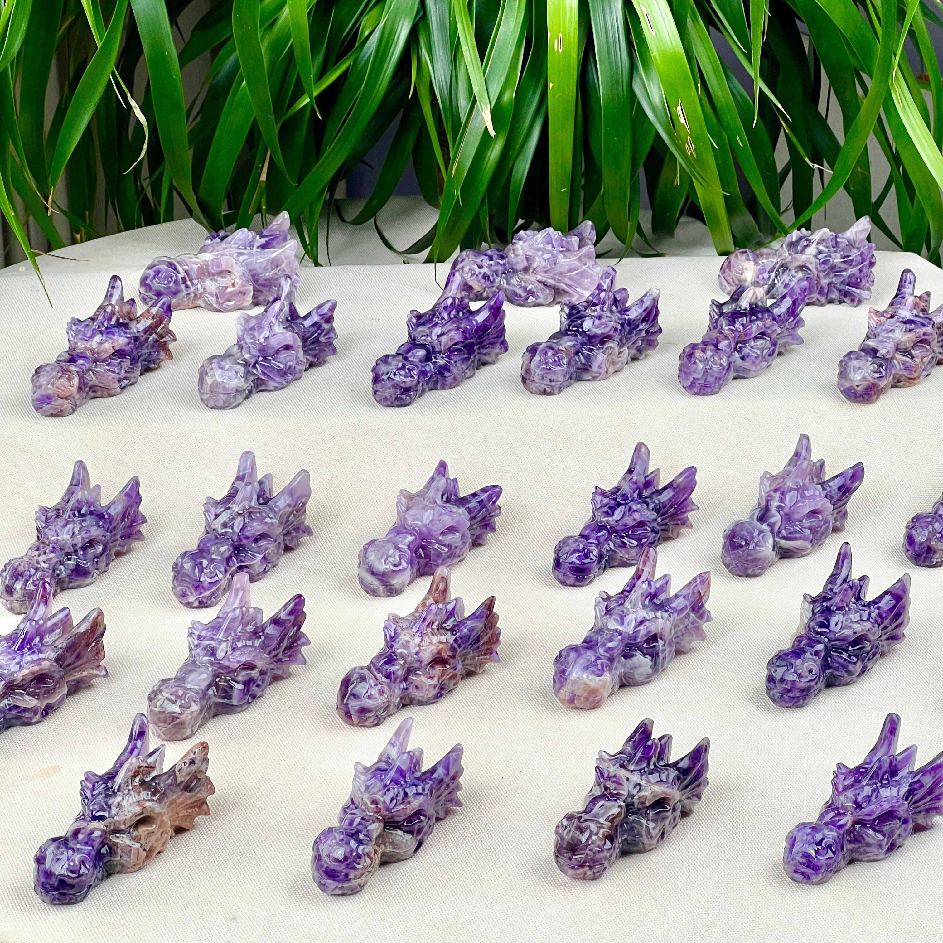 Dream Amethyst dragon skull