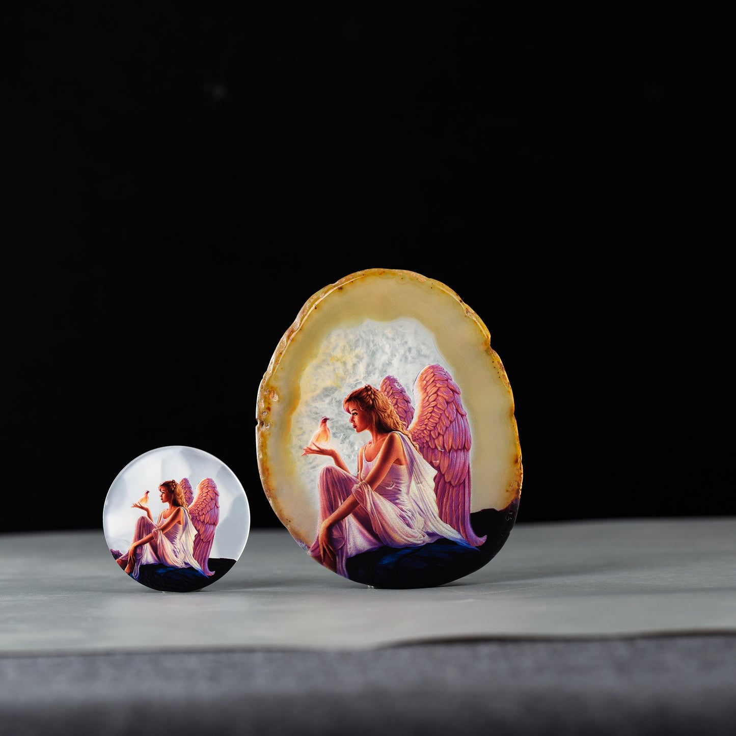 Painted Agate Slices