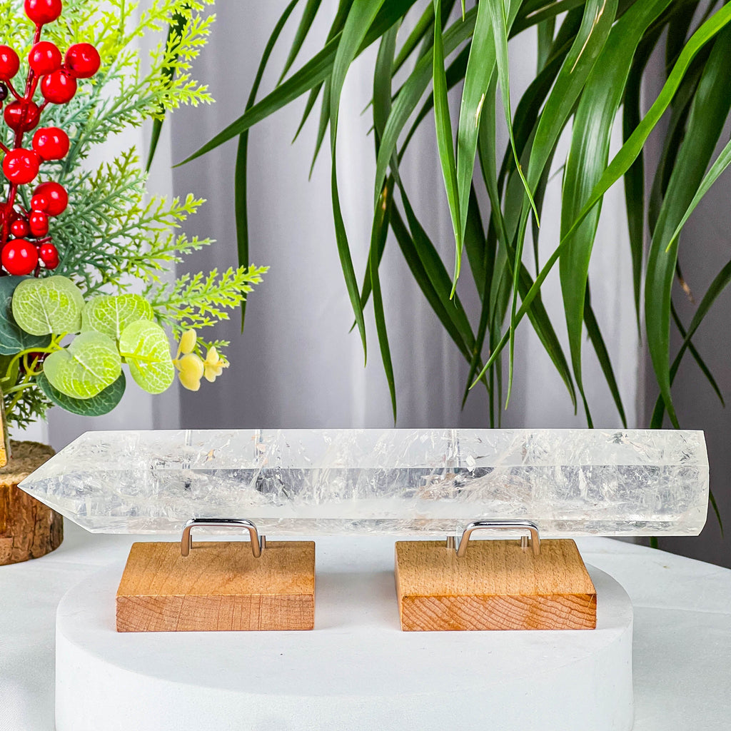 clear quartz tower