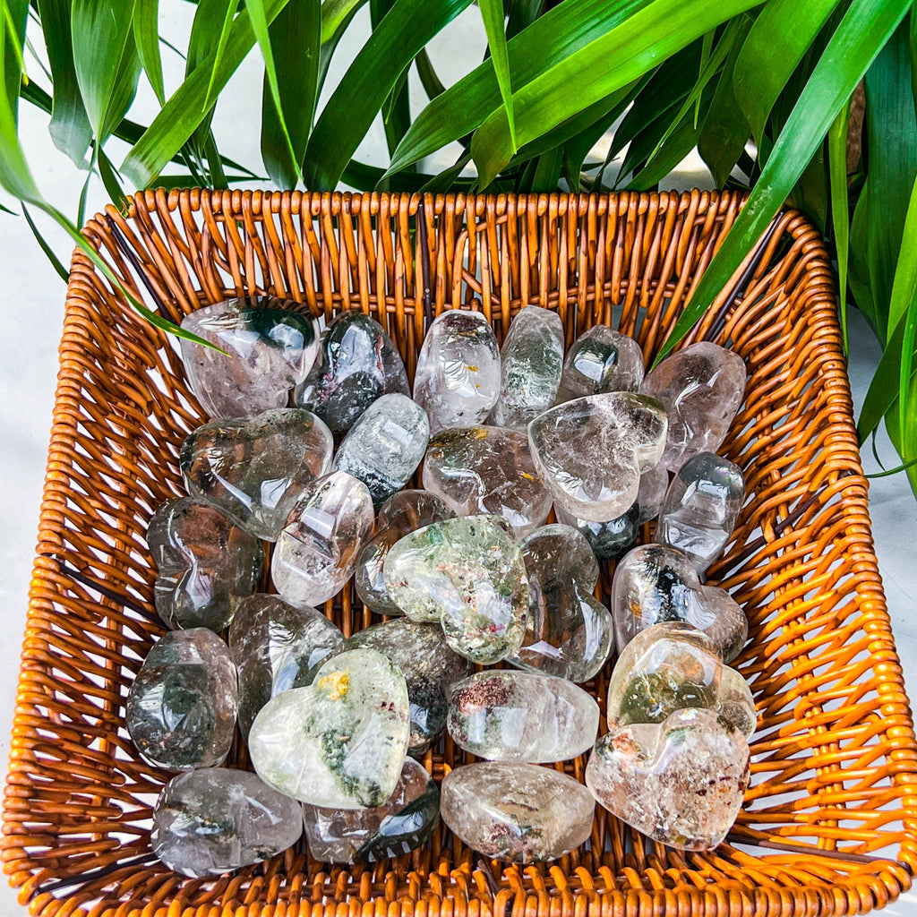 garden quartz heart
