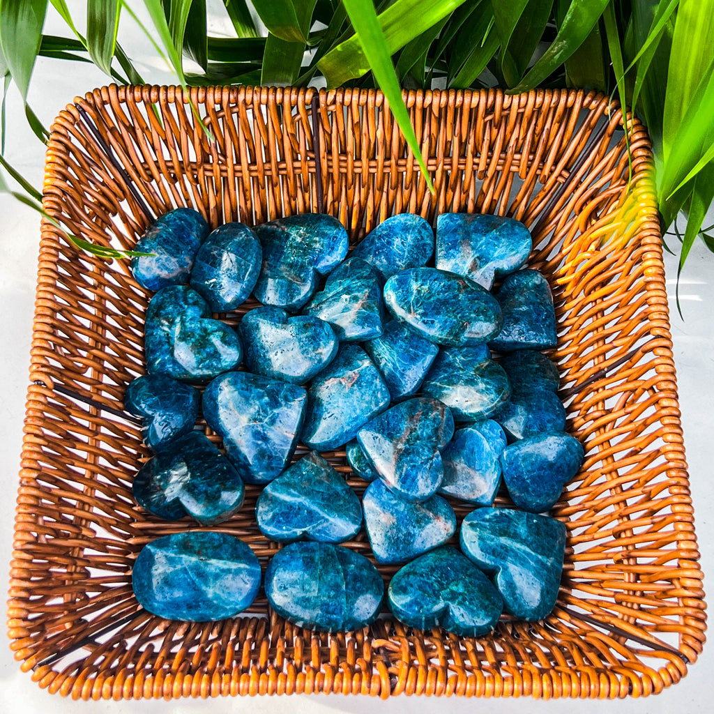 blue apatite heart