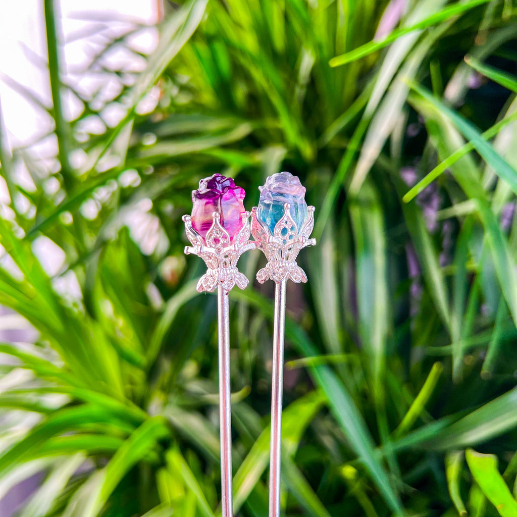 fluorite mini rose