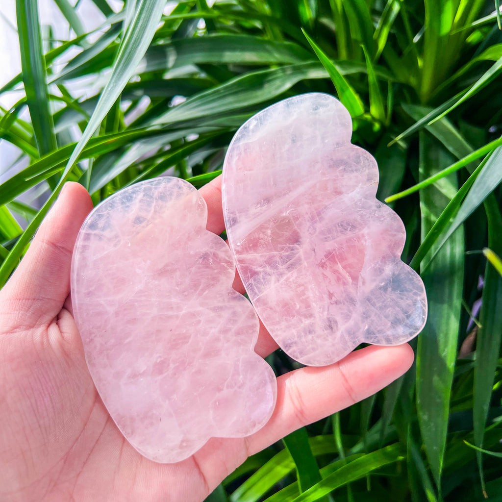 rose quartz guasha slab