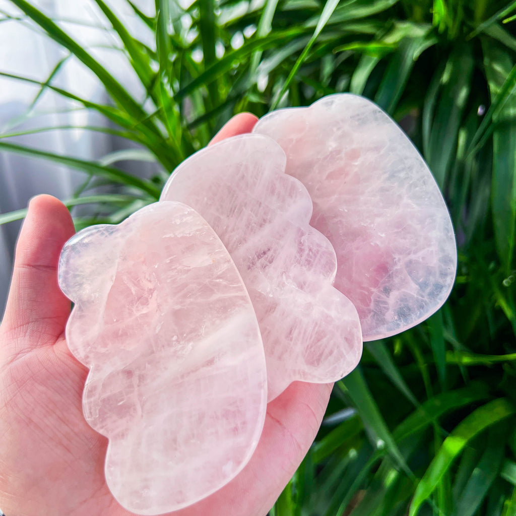 rose quartz guasha slab